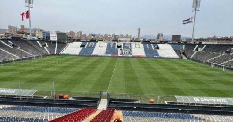 Así está la cancha de Alianza Lima a horas del debut de Boca por Libertadores