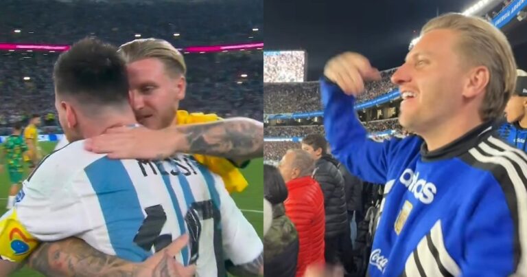 Fue rival de la Scaloneta en Qatar 2022 y viajó hasta la Argentina para alentar a la Selección