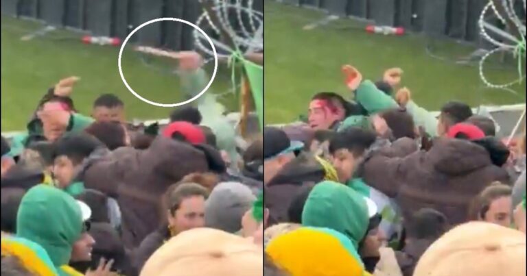 Locura en Mar del Plata: la barra de Aldosivi a los facazos tumberos en plena popular durante el partido con Newell’s
