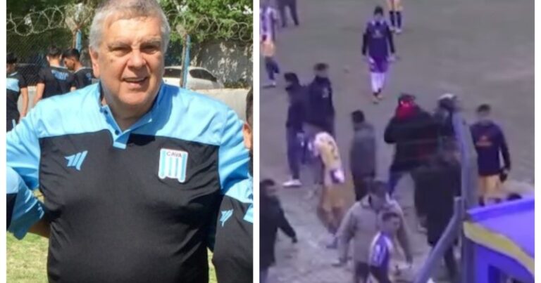 Video: le pegaron una piña a Luis Ventura en Central Ballester y terminó en un hospital