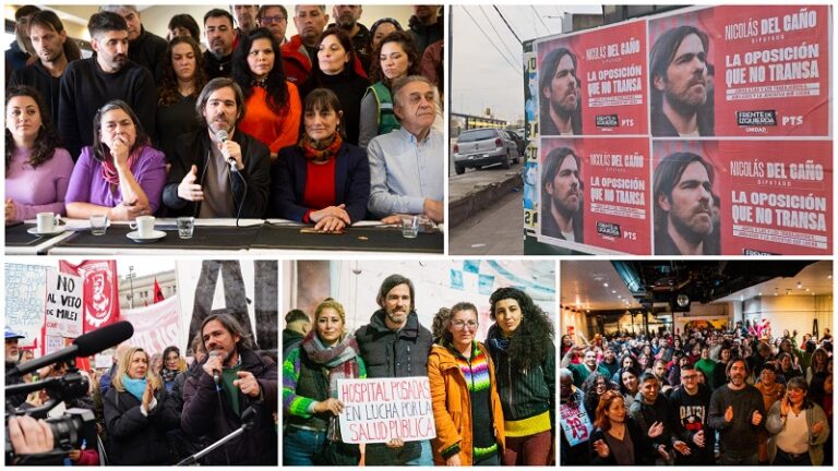 Elecciones PBA: Del Caño recorrió Quilmes, presentó candidatos en Berisso y Ensenada, y hoy acompañará el reclamo del Garrahan