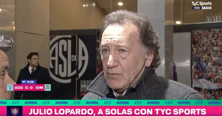 Julio Lopardo y la crisis de San Lorenzo: «O renuncia Moretti o que se haga cargo del club»