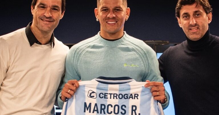 Marcos Rojo tuvo su primer entrenamiento en Racing: sonrisa descontracturada y un detalle oculto en su presentación oficial