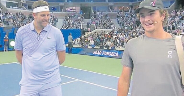 Del Potro volvió a ser feliz en Nueva York: jugó con Fonseca y vencieron a Roddick y Michelsen en una nueva edición de «Stars at the Open»