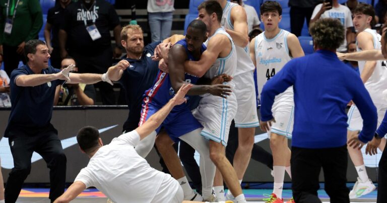 Dieron a conocer las sanciones por la pelea de Argentina vs Rep. Dominicana en la AmeriCup: suspensiones y multas a granel